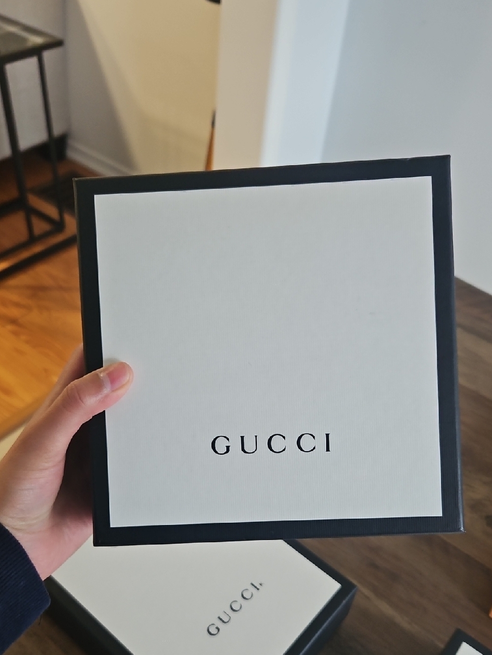 Gucci White and Black Logo Gift Box - Smaller Size